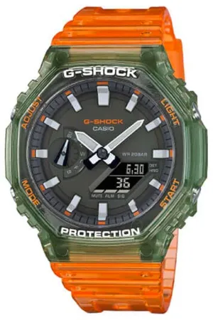Casio G-shock GA-2100HC-4A Digital Analog Rubber Strap Watch For Men