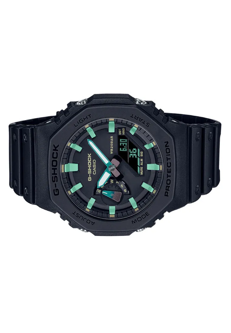 Casio G-shock GA-2100RC-1A Digital Analog Rubber Strap Watch For Men