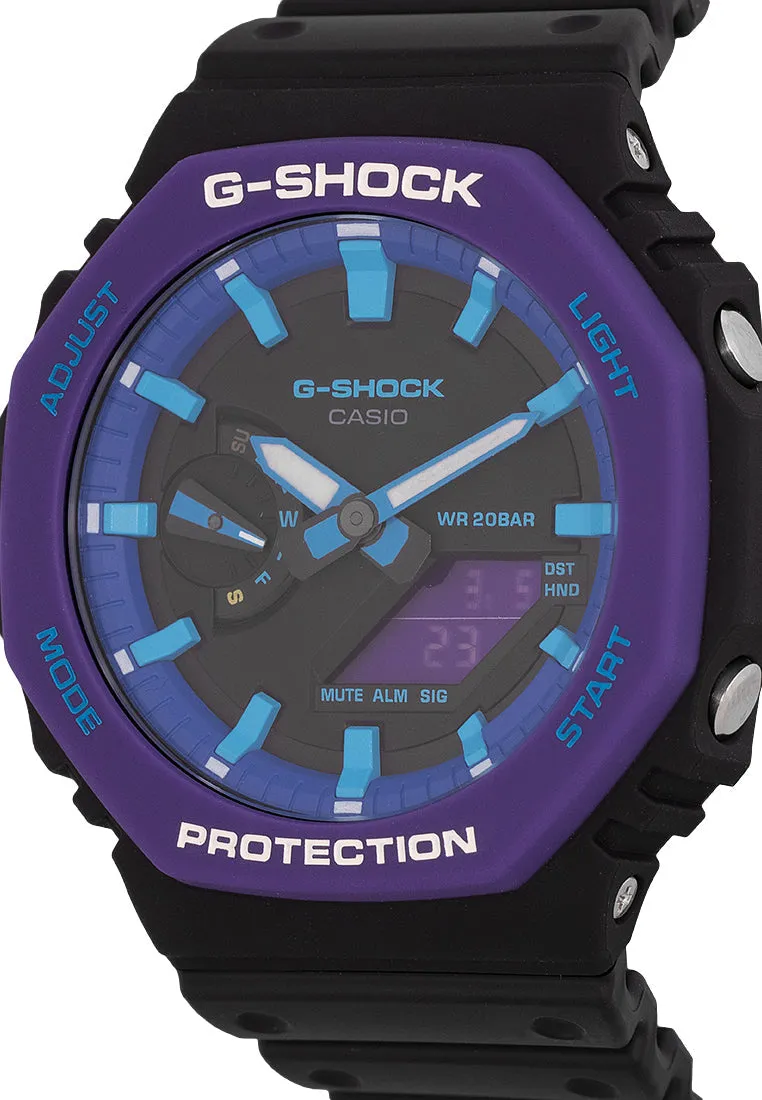 Casio G-shock GA-2100THS-1A Digital Analog Rubber Strap Watch For Men