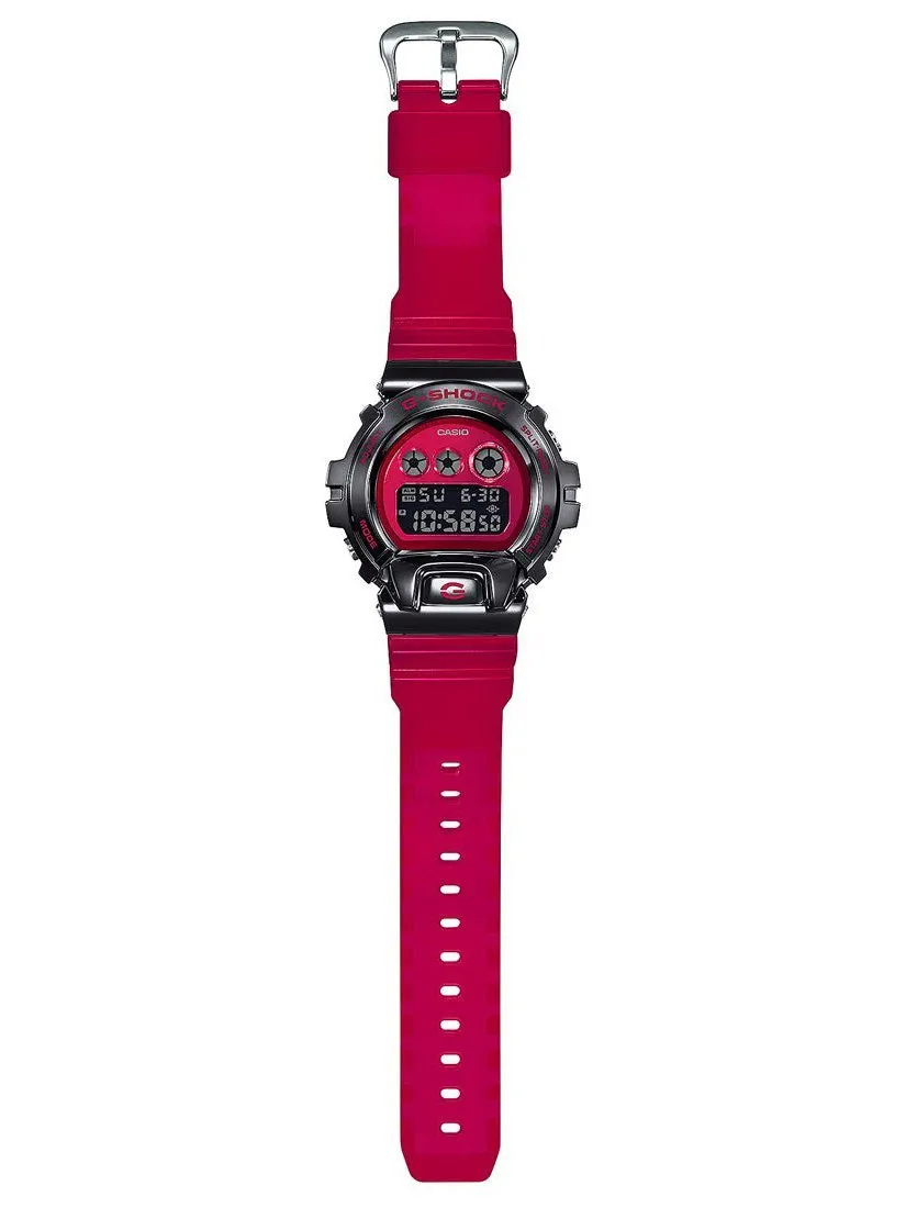 Casio G-Shock METAL BEZEL 25th Anniv Red/Black Mens Watch GM6900B-4