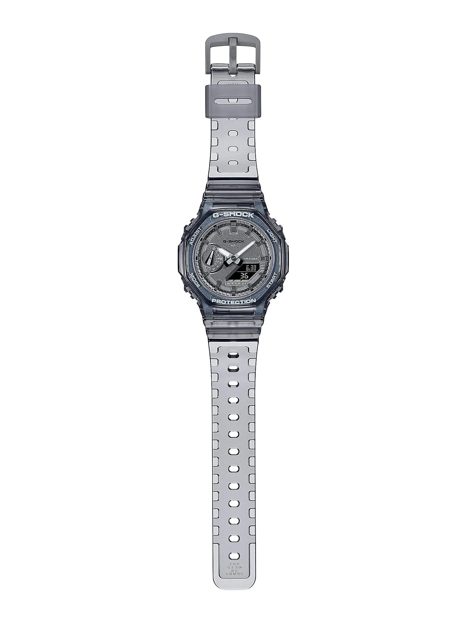 Casio G-Shock Mini CasiOak METALLIC SKELETON Womens Black Watch GMA-S2100SK-1A