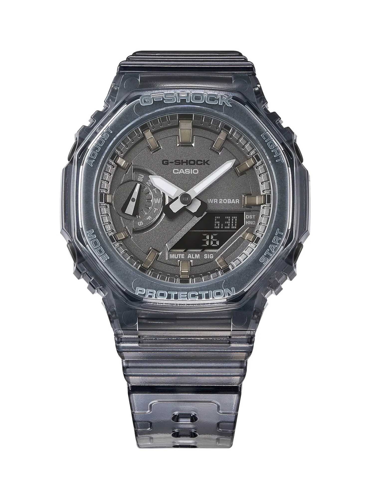 Casio G-Shock Mini CasiOak METALLIC SKELETON Womens Black Watch GMA-S2100SK-1A