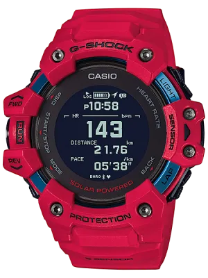 Casio G-SHOCK MOVE Limited Series All Red Mens HR Watch GBDH1000-4