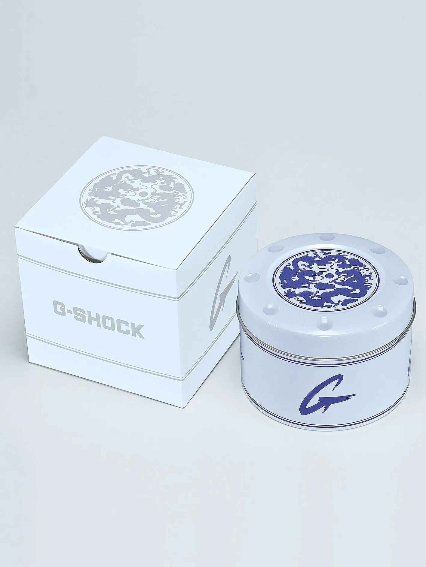 Casio G-Shock "Blue and White Pottery" Series Mens Watch GA110BWP-2A