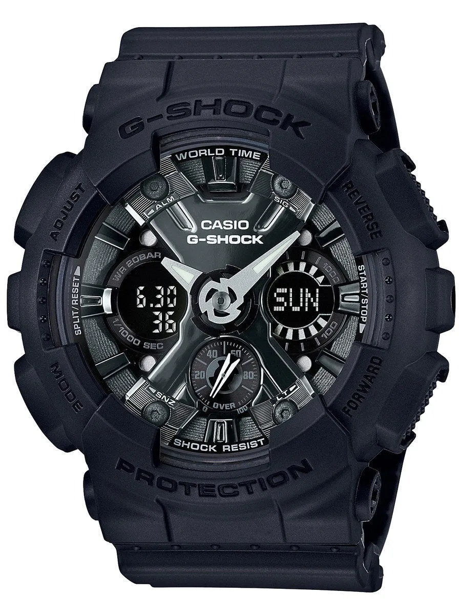 Casio G-Shock S-SERIES Pastel Black Womens Sports Watch GMAS120MF-1A