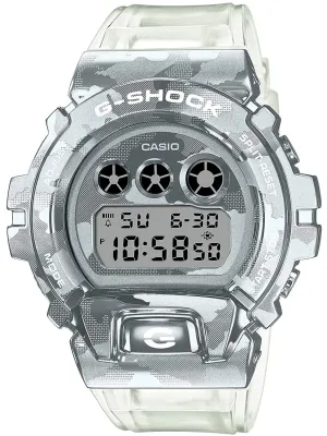 Casio G-Shock SKELETON CAMO Silver Digital Mens Watch GM6900SCM-1