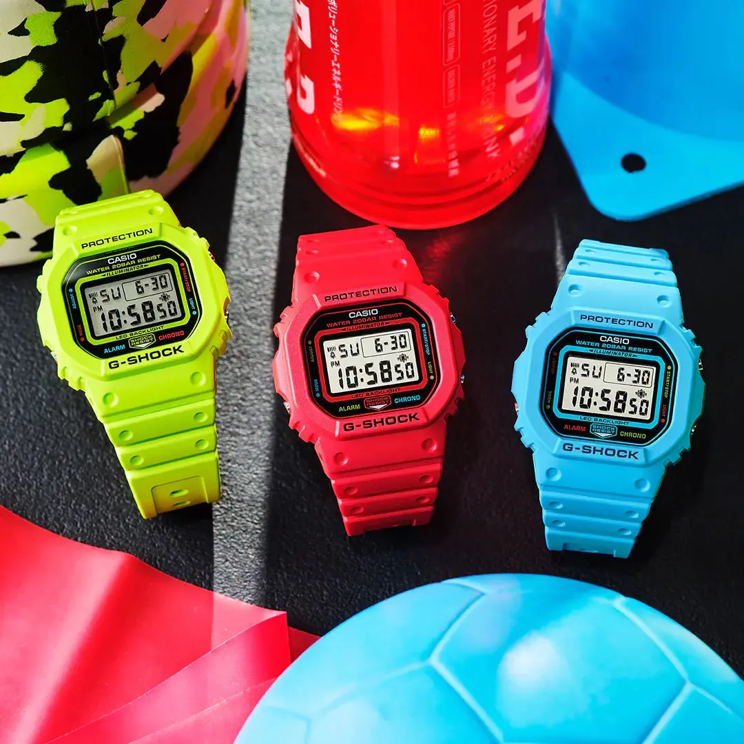 Casio G-Shock TEAM G-SHOCK Series Blue Digital Watch DW5600EP-2
