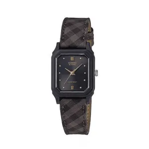 Casio LQ-142LB-1ADF Brown Leather Strap Watch for Women