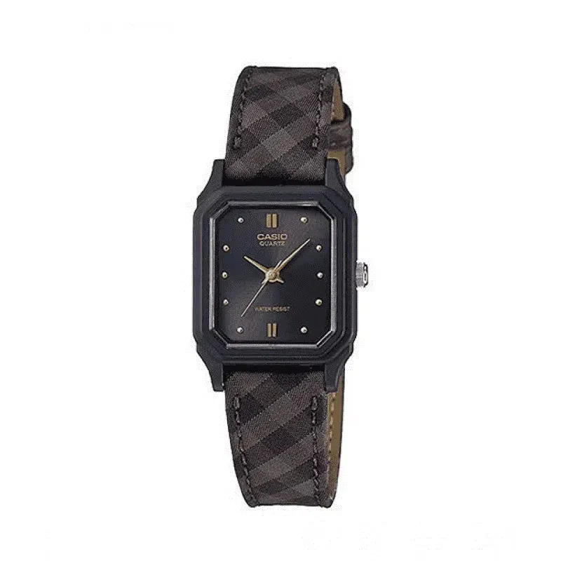 Casio LQ-142LB-1ADF Brown Leather Strap Watch for Women