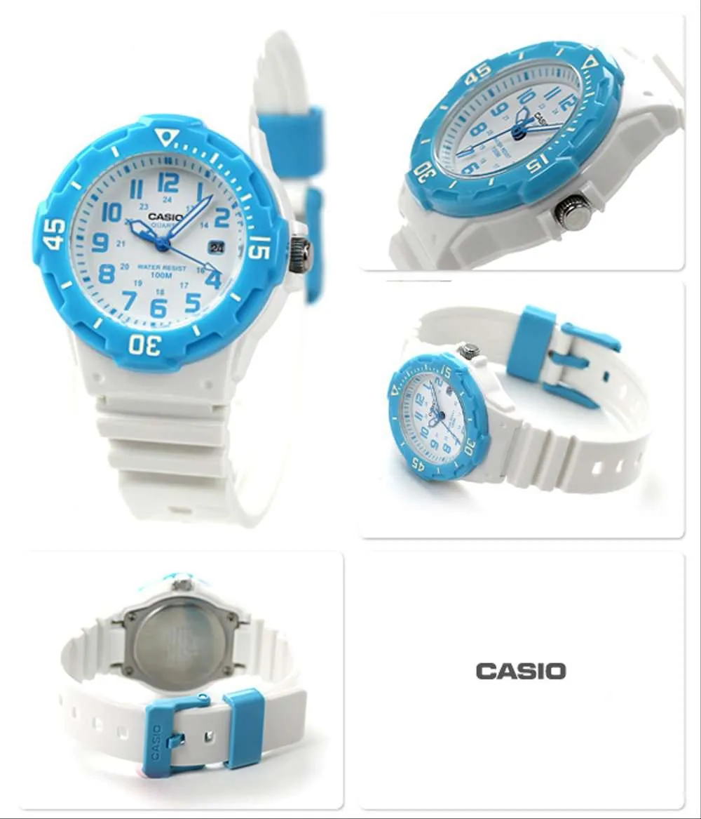 Casio LRW-200H-2B White Resin Strap Watch for Women