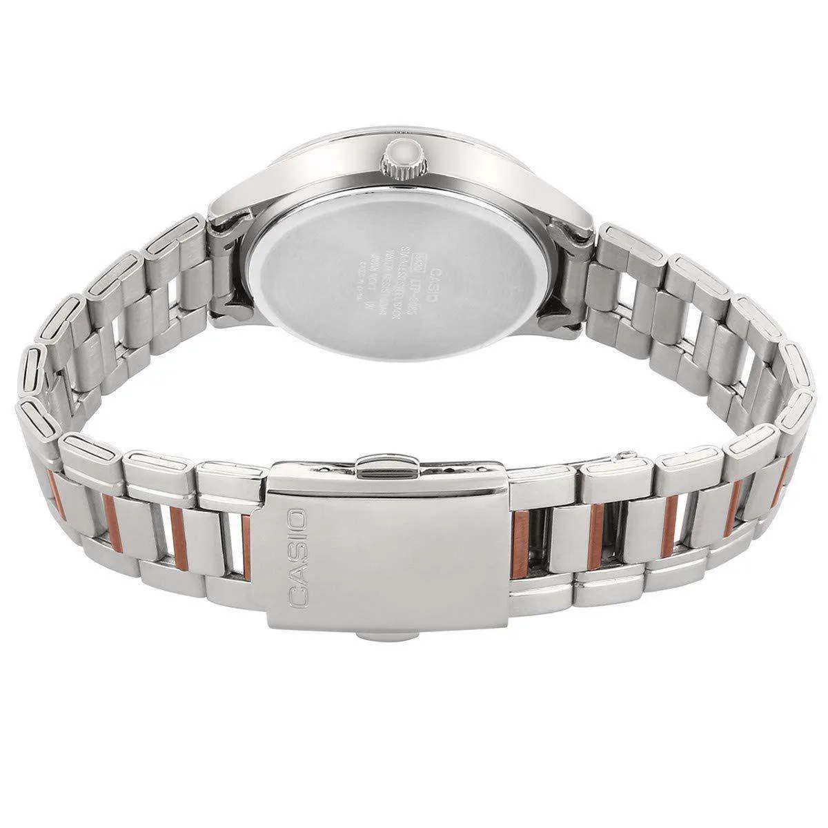 Casio LTP-2085RG-1A Two- Toned Stainless Steel Watch for Women