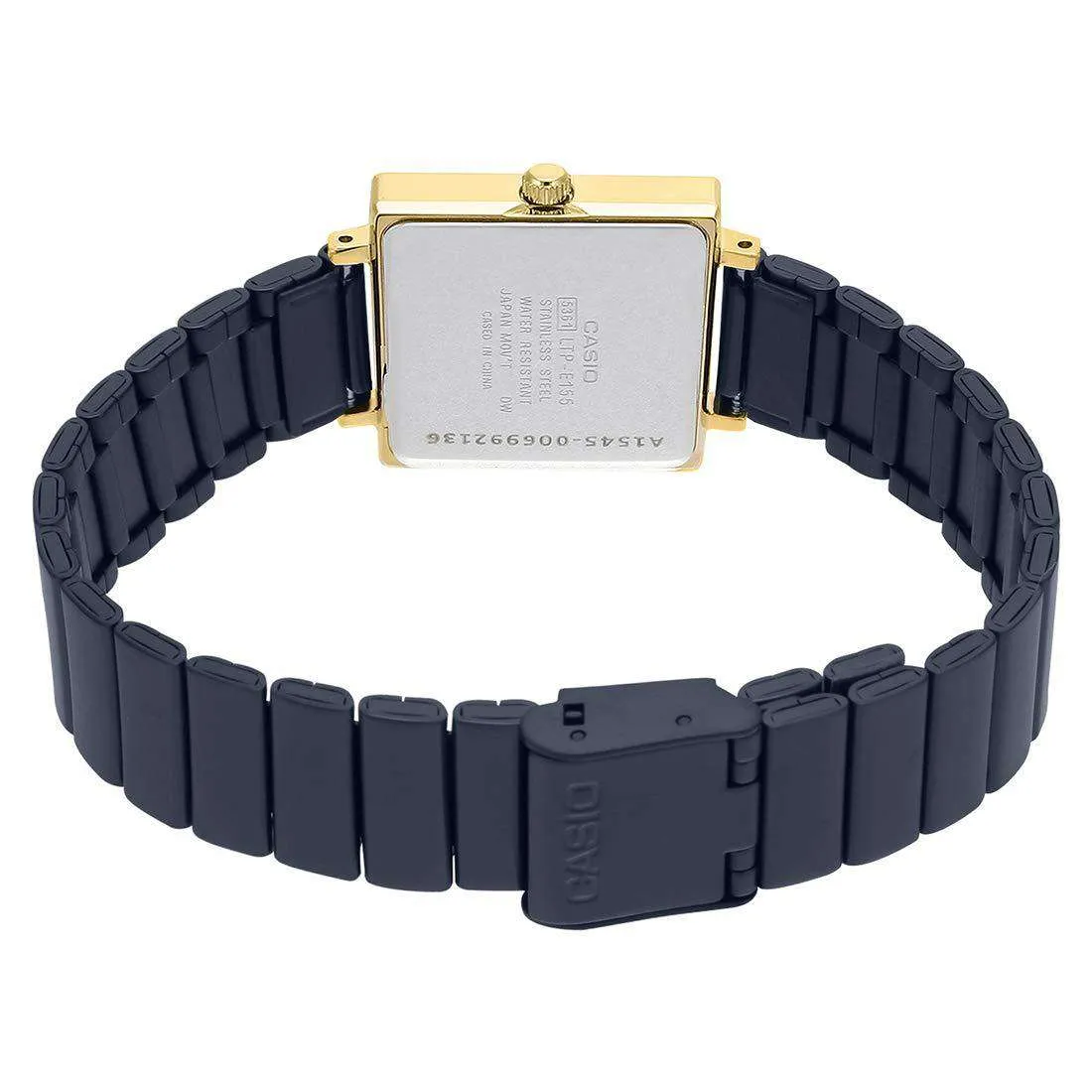 Casio LTP-E155GB-1A Gold and Black Stainless Watch for Women