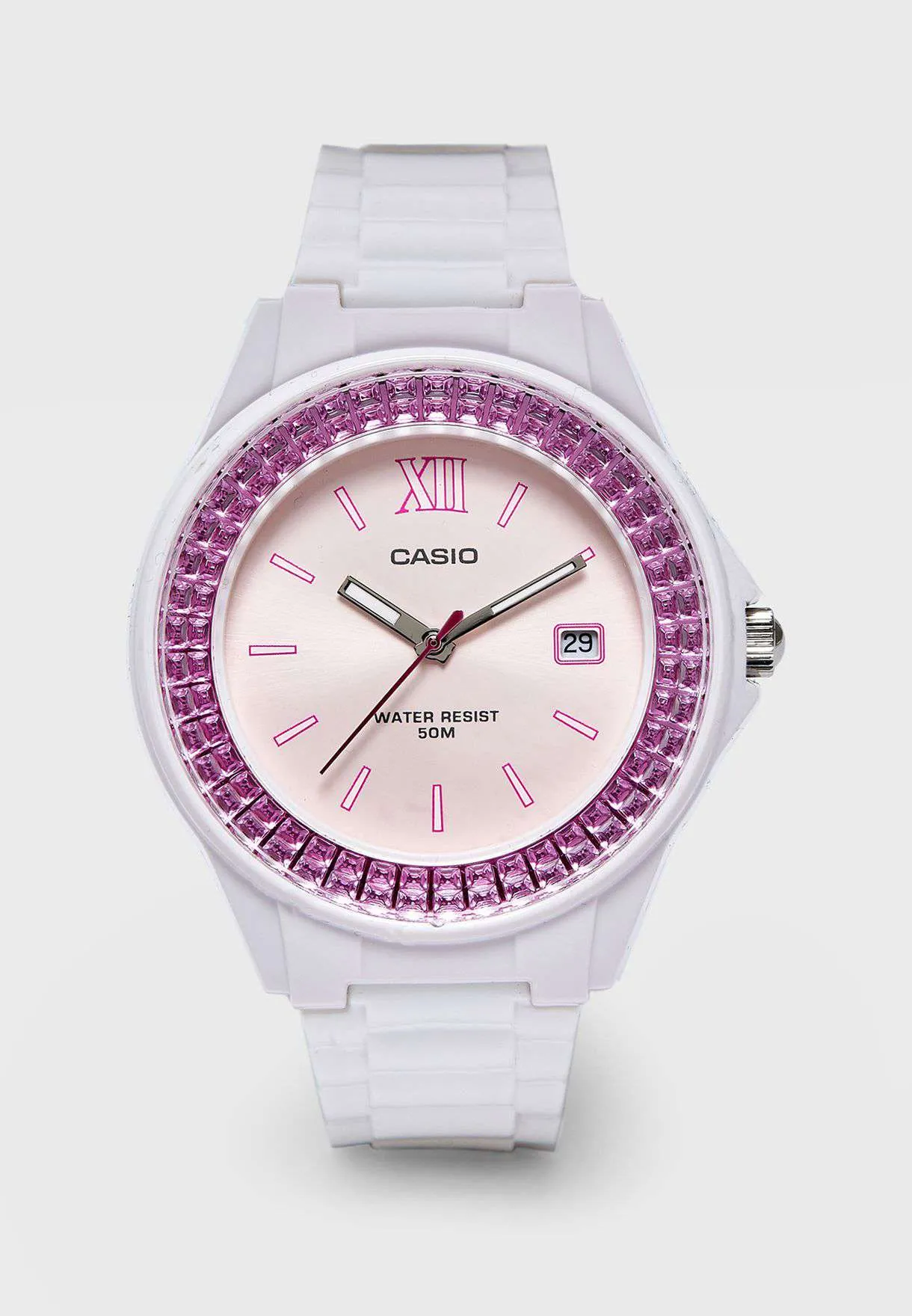 Casio LX-500H-4E White Resin Watch For Women