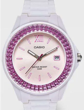 Casio LX-500H-4E White Resin Watch For Women