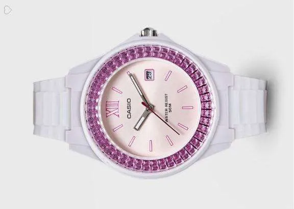 Casio LX-500H-4E White Resin Watch For Women