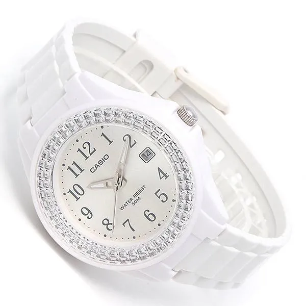 Casio LX-500H-7B2 White Resin Watch For Women