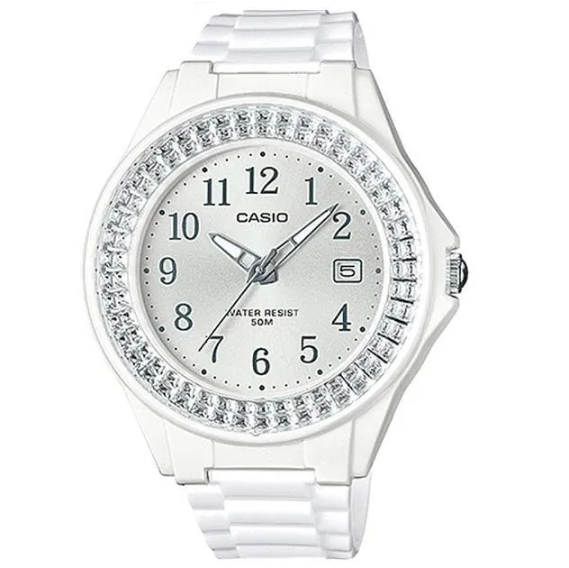 Casio LX-500H-7B2 White Resin Watch For Women