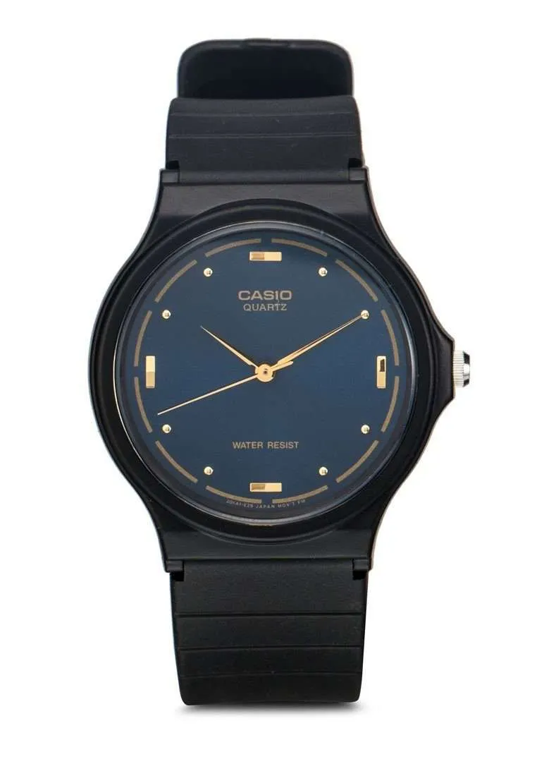 Casio MQ-76-2ALDF Analog Black Resin Strap Watch for Men