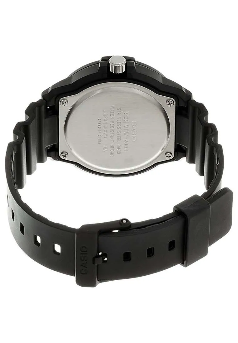 Casio MRW-200H-1B3VDF Analog Black Resin Strap Watch for Men