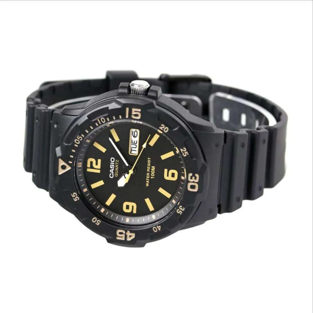 Casio MRW-200H-1B3VDF Analog Black Resin Strap Watch for Men