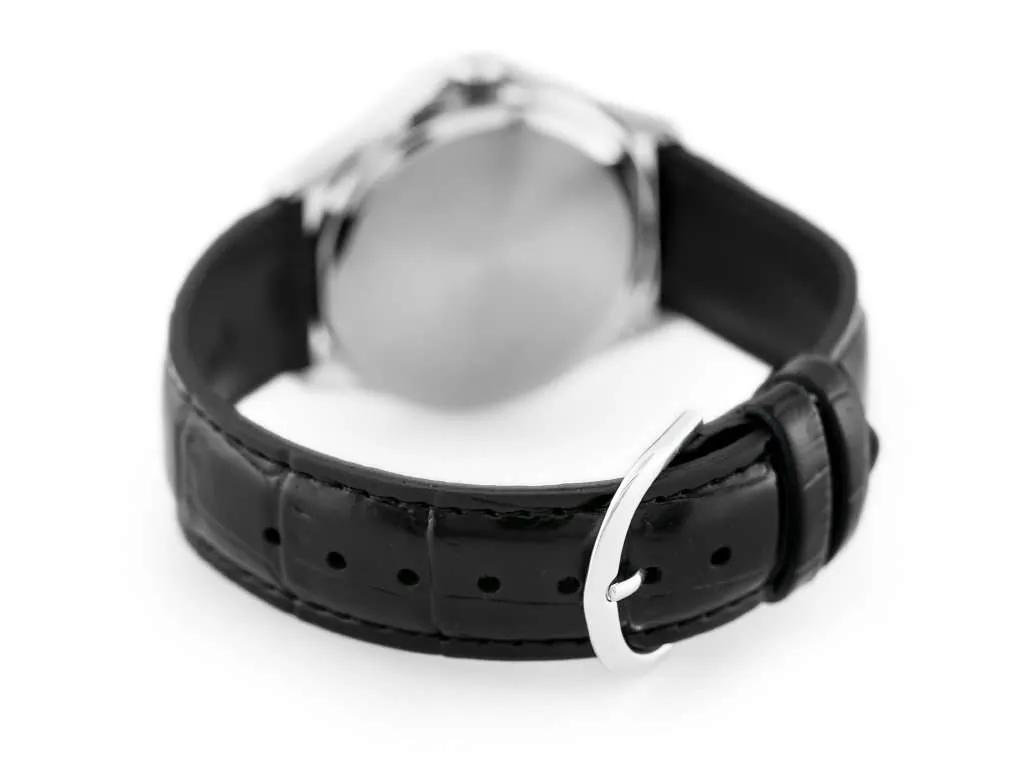 Casio MTP-1183E-7ADF Black Leather Strap Watch for Men