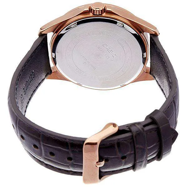 Casio MTP-1384L-7A Brown Leather Watch For Men