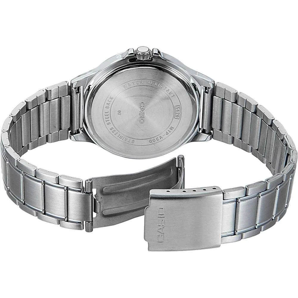 Casio MTP-V300D-2A Silver Stainless Watch for Men