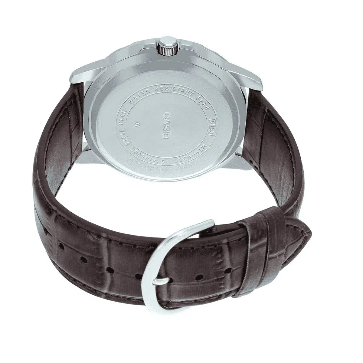 Casio MTP-VD01L-8EVUDF Brown Leather Watch for Men