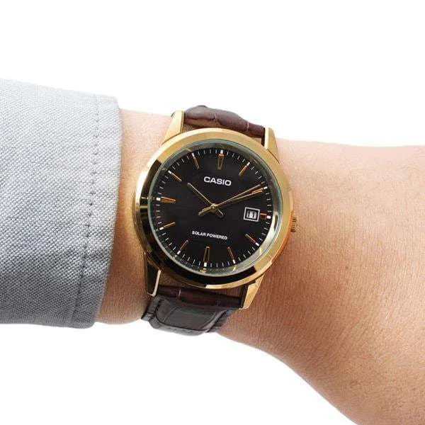Casio MTP-VS01GL-1A Brown Leather Watch for Men