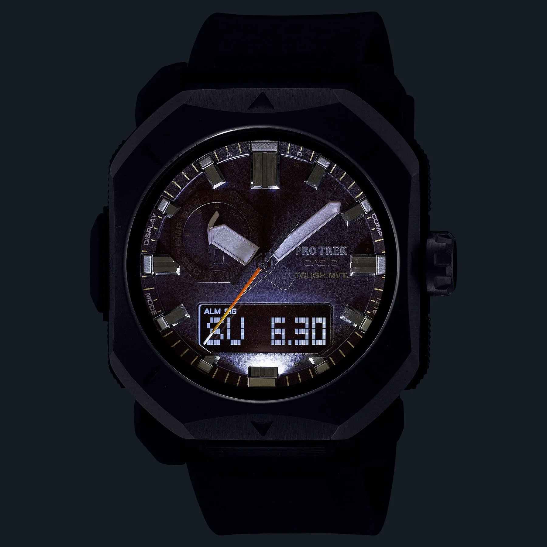 Casio Protrek Duo Black Resin Band Watch PRW6900Y-1D