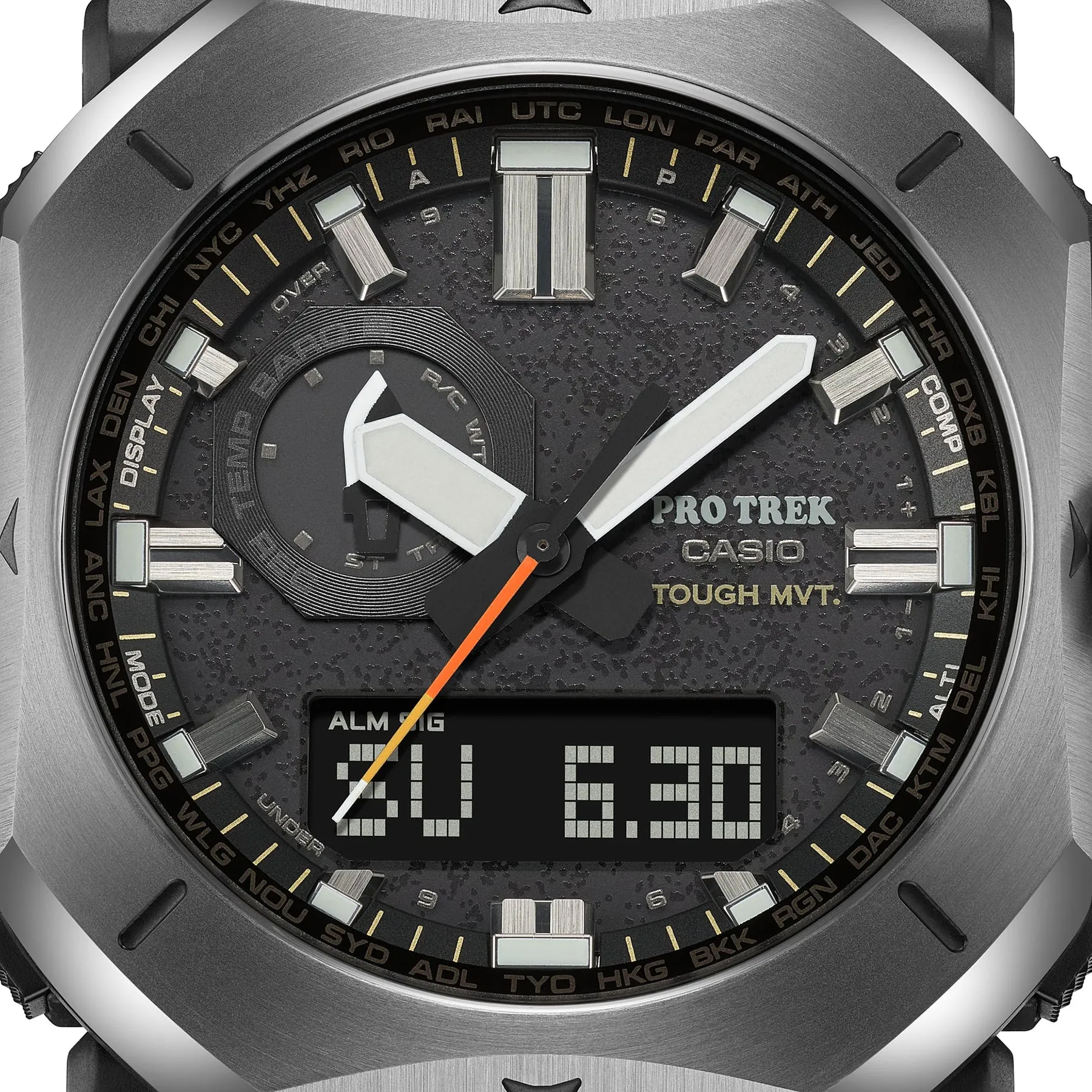 Casio Protrek Duo Black Resin Band Watch PRW6900Y-1D