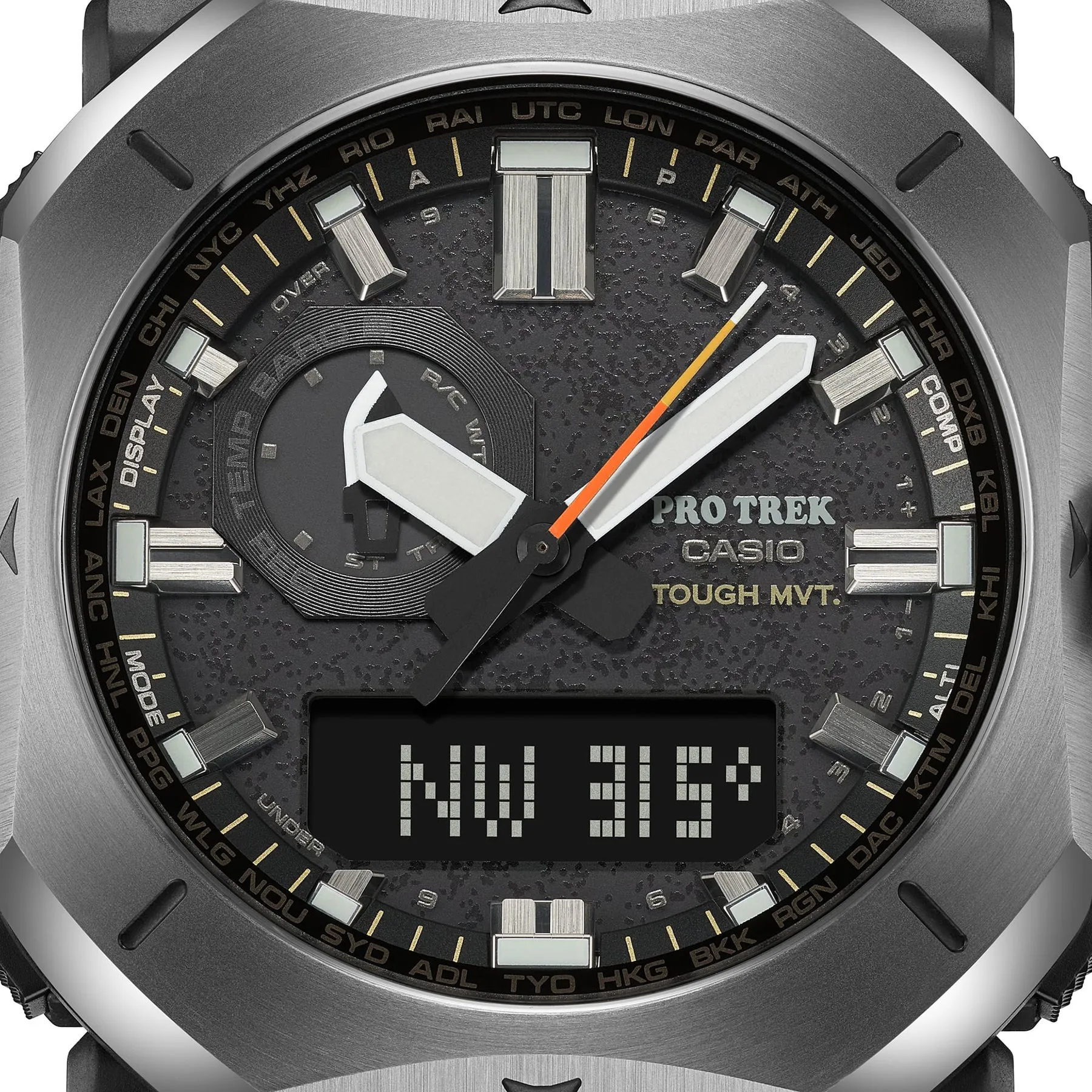 Casio Protrek Duo Black Resin Band Watch PRW6900Y-1D