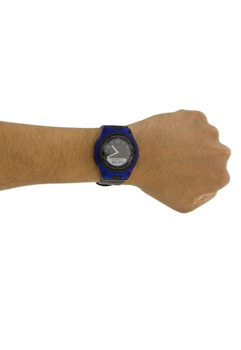 Casio Standard AW-80-2B Blue Dial/ Black Resin Strap Watch for Men