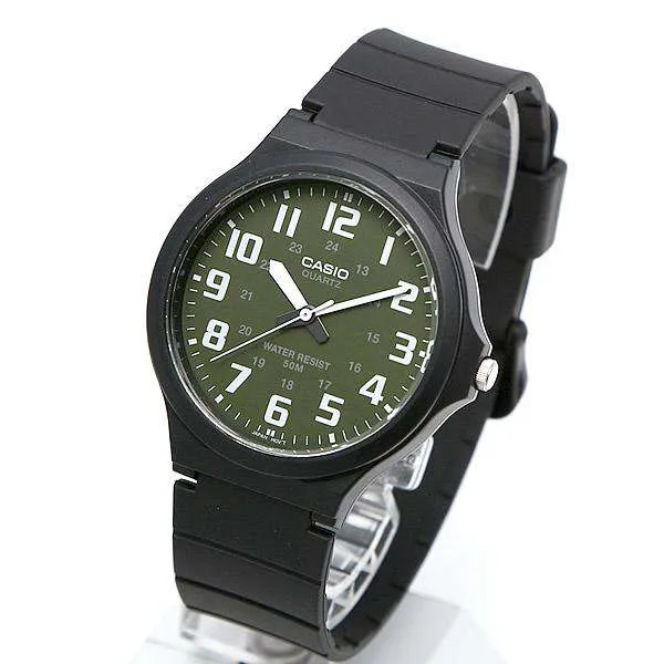 Casio Standard MW-240-3BVDF  Black Resin Strap Unisex Watch