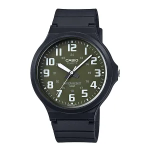 Casio Standard MW-240-3BVDF  Black Resin Strap Unisex Watch