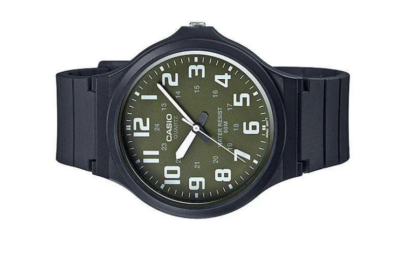 Casio Standard MW-240-3BVDF  Black Resin Strap Unisex Watch