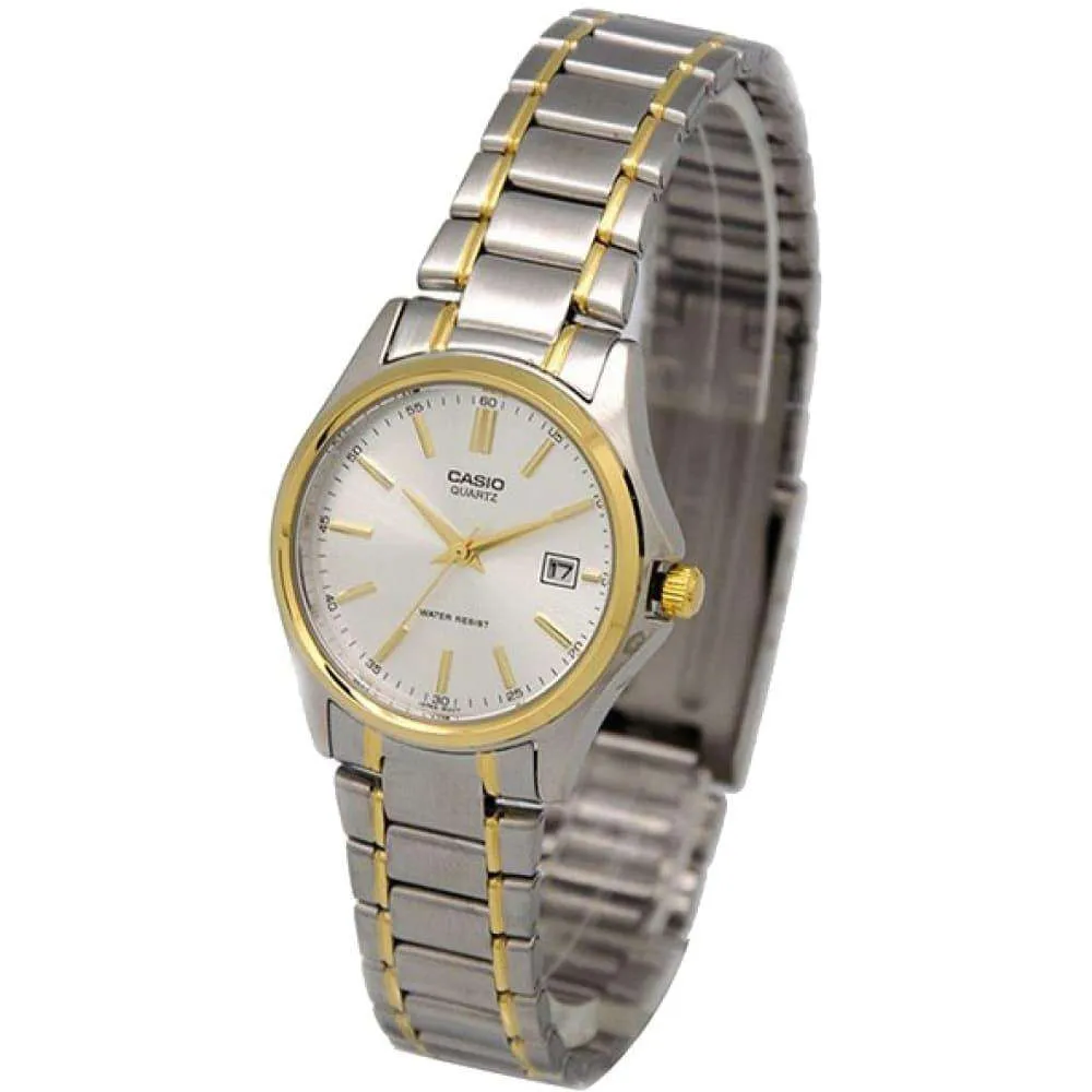 Casio Vintage LTP-1183G-7A Silver/Gold Plated Watch for Women