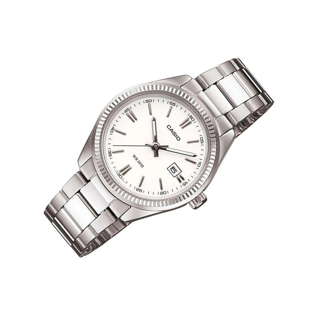 Casio Vintage LTP-1302D-7A1VDF Silver Watch for Women