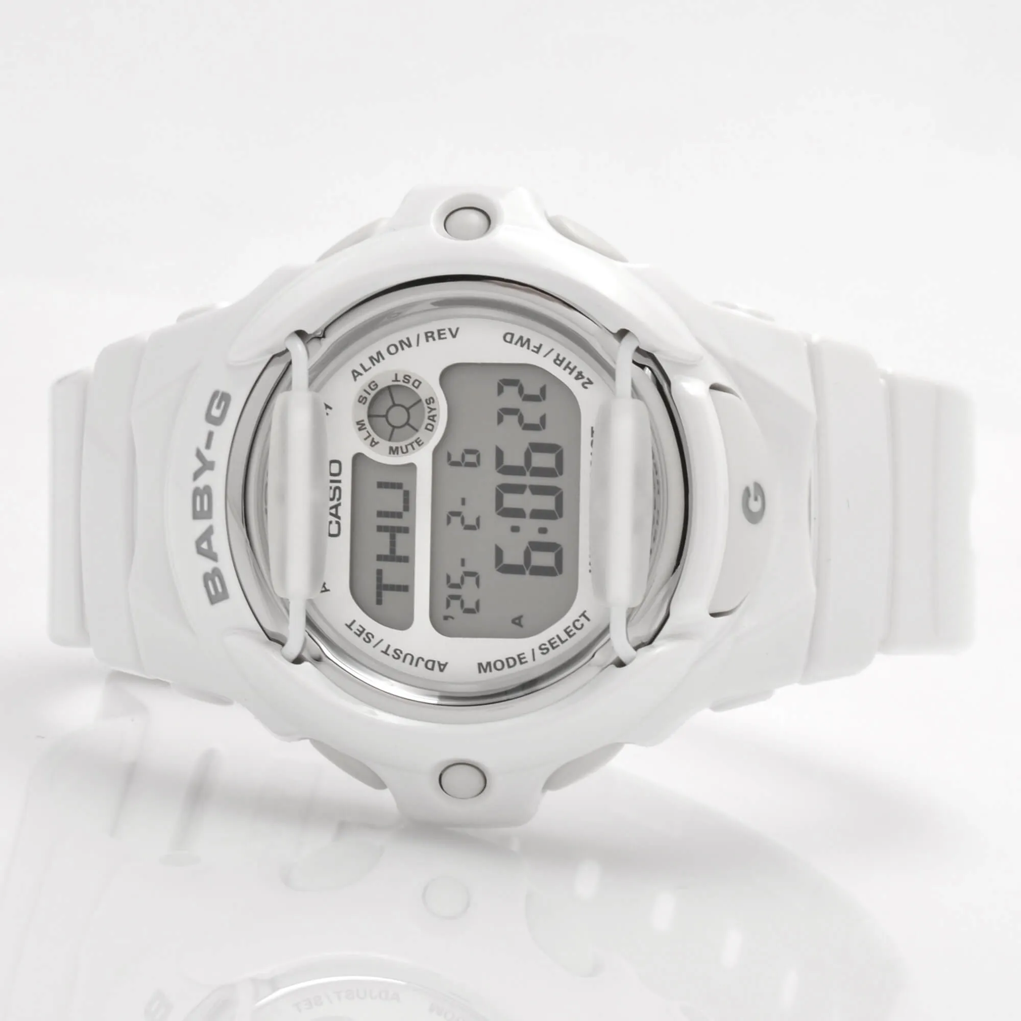 Casio Women's Digital Alarm Watch - Baby-G Dive Grey Dial Resin Strap | BG169R-7A