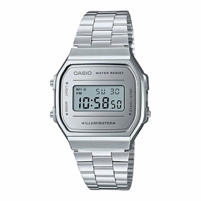 Casio A168WEM-7DF Silver Stainless Watch Unisex