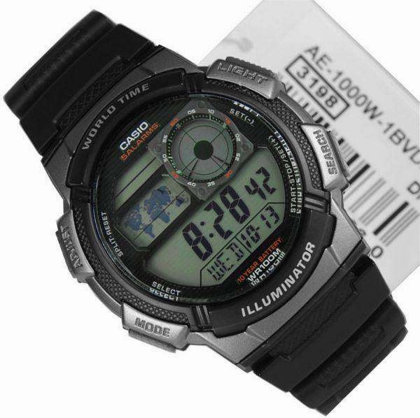 Casio AE-1000W-1B Black Resin Strap Watch For Men