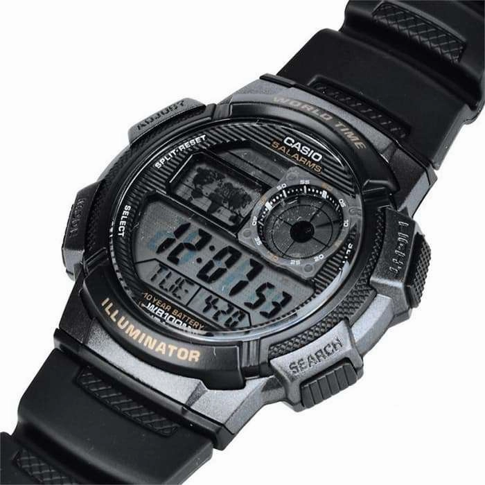 Casio AE-1000W-1B Black Resin Strap Watch For Men