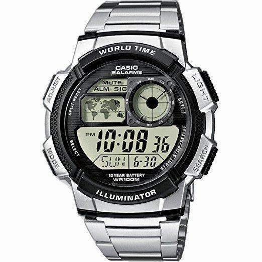 Casio AE-1000WD-1A Silver Stainless Watch for Men