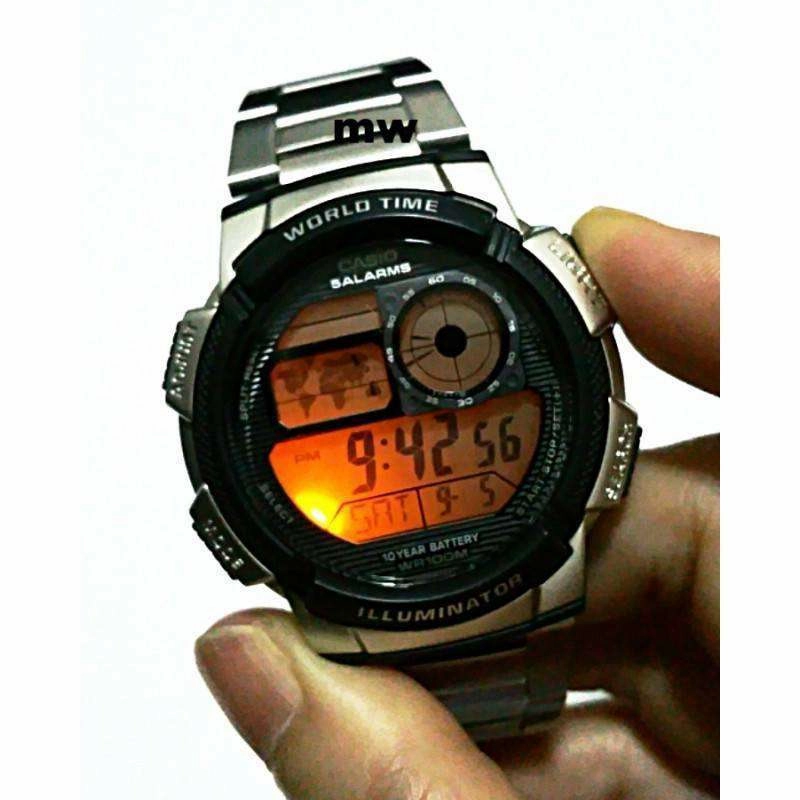 Casio AE-1000WD-1A Silver Stainless Watch for Men