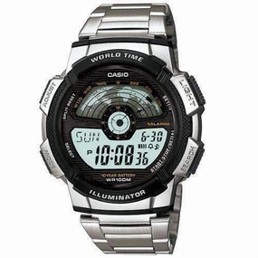 Casio AE-1100WD-1AVDF Silver Stainless Watch For Men