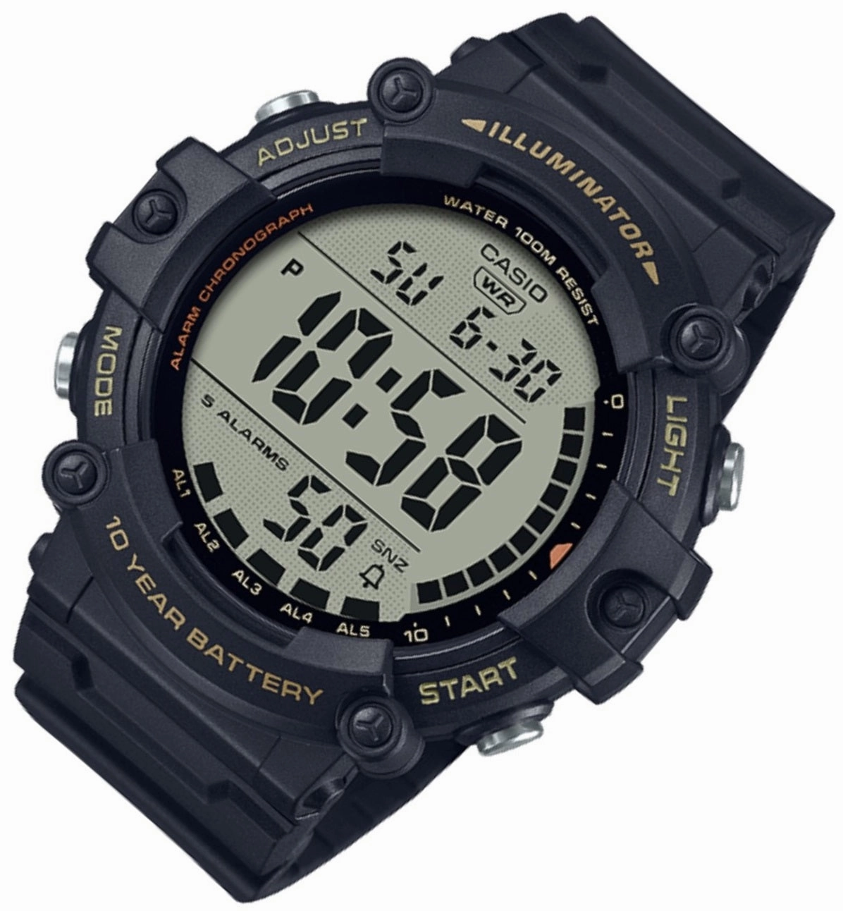 Casio AE-1500WHX-1A Black Resin Strap Watch for Men