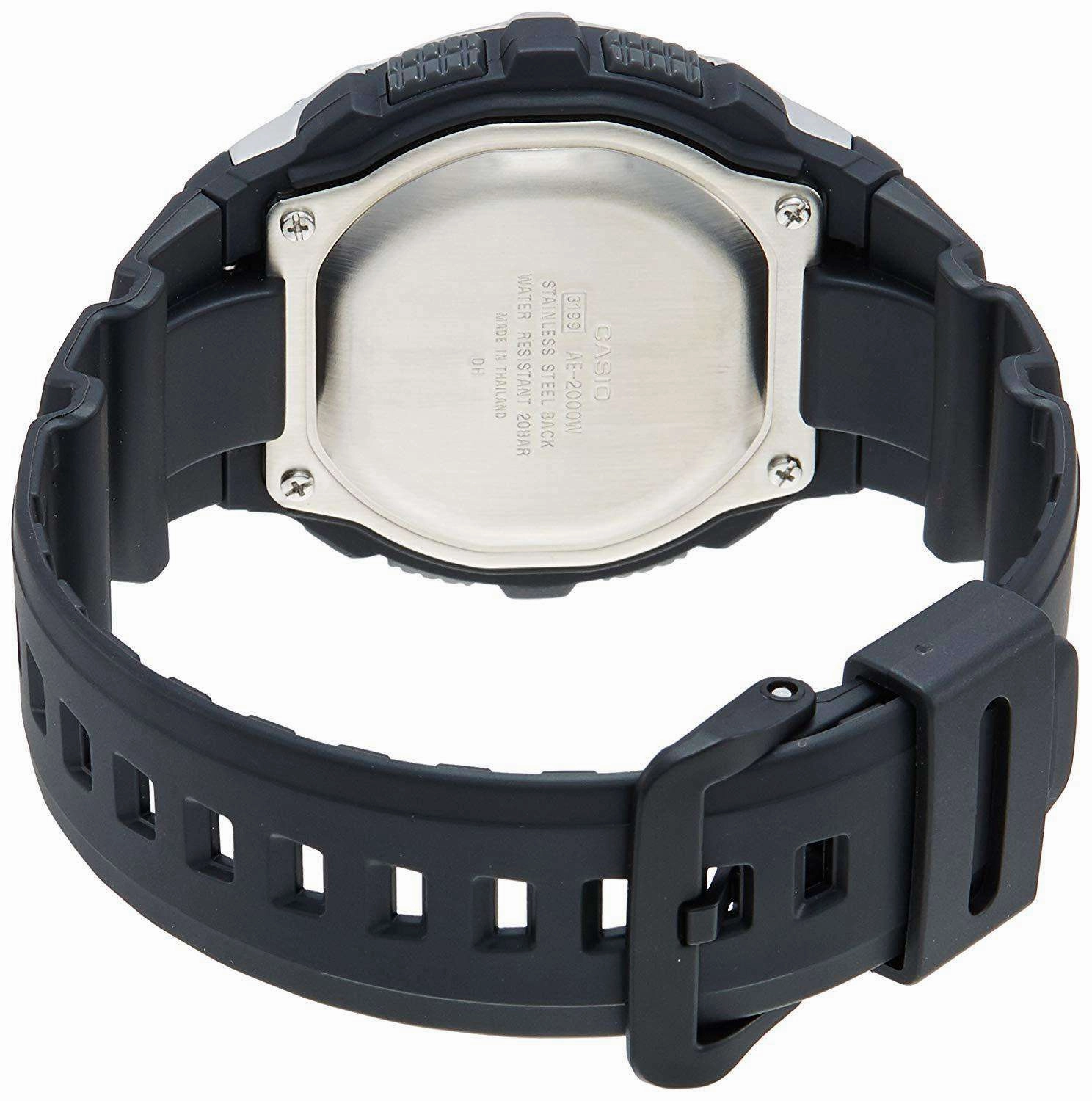 Casio AE-2000W-1A Black Resin Strap Watch for Men
