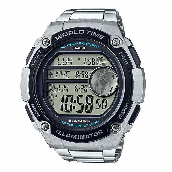 Casio AE-3000WD-1AVDF Silver Stainless Watch for Men