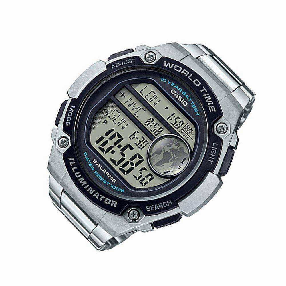 Casio AE-3000WD-1AVDF Silver Stainless Watch for Men