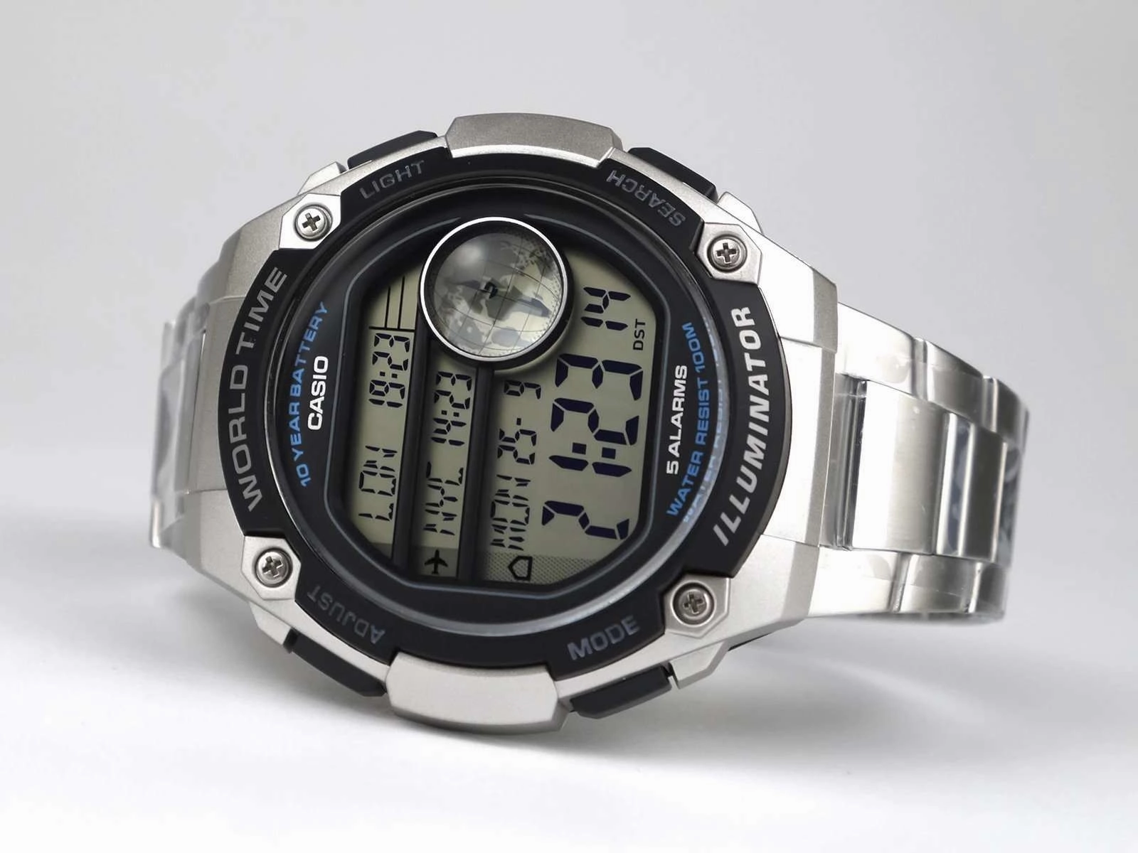 Casio AE-3000WD-1AVDF Silver Stainless Watch for Men